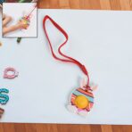 Cute Bunny-Shaped Pop It Fidget Toy Keychain (1 Pc) - Image 2