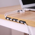 Plastic Clips Stronger Tape Cable Manager Wire Manager Wire Clamp Wire Clips for Cable| Cable Organizer Cord Holder Cord Clips for Car, Office and Home - Image 5