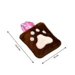 Paw Print Small Hot Water Bag with Cover for Pain Relief - Image 3
