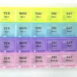 Pill Organizer (4 pcs): Compact, Travel-Friendly Set for Easy Access to Your Daily Pills and Supplements