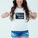 Designer Printed T-Shirt :: Design type - You Are The Monica To My Ross - Cloth type : Cotton