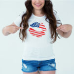 Designer Printed T-Shirt :: Design type - American Lips - Cloth type : Polyester
