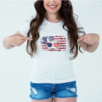 Designer Printed T-Shirt :: Design type - American Cat - Cloth type : Polyester