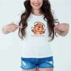 Designer Printed T-Shirt :: Design type - Music Makes Me Happy - Cloth type : DOT-KNIT
