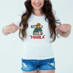 Designer Printed T-Shirt :: Design type - Not A Regular Mahila - Cloth type : DOT-KNIT