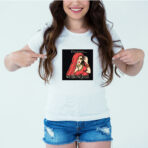 Designer Printed T-Shirt :: Design type - O Womaniya - Cloth type : DOT-KNIT