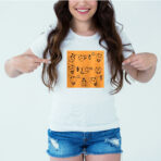 Designer Printed T-Shirt :: Design type - Singing Moods - Cloth type : DOT-KNIT