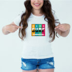 Designer Printed T-Shirt :: Design type - Surf California - Cloth type : Cotton