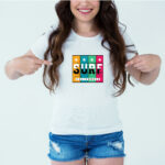 Designer Printed T-Shirt :: Design type - Surf California - Cloth type : Cotton