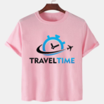 Pink Unisex Polyster Premium Quality Designer Printed T-Shirt
