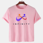 Pink Unisex Polyster Premium Quality Designer Printed T-Shirt