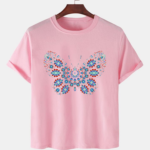 Pink Unisex Cotton Premium Quality Designer Printed T-Shirt
