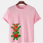 Pink Unisex Cotton Premium Quality Designer Printed T-Shirt