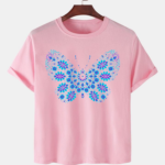 Pink Unisex Cotton Premium Quality Designer Printed T-Shirt