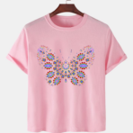 Pink Unisex Cotton Premium Quality Designer Printed T-Shirt