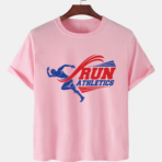 Pink Unisex Polyster Premium Quality Designer Printed T-Shirt