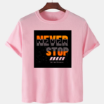 Pink Unisex Polyster Premium Quality Designer Printed T-Shirt