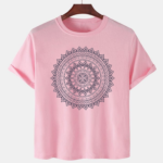Pink Unisex Cotton Premium Quality Designer Printed T-Shirt