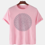 Pink Unisex Cotton Premium Quality Designer Printed T-Shirt