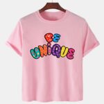 Pink Unisex Cotton Premium Quality Designer Printed T-Shirt