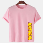 Pink Unisex Cotton Premium Quality Designer Printed T-Shirt
