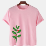 Pink Unisex Polyster Premium Quality Designer Printed T-Shirt