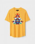 Yellow Unisex Polyster Regular Fit Printed Round Neck T-Shirt