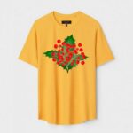 Yellow Unisex Cotton Regular Fit Printed Round Neck T-Shirt