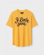 Yellow Unisex Cotton Regular Fit Printed Round Neck T-Shirt
