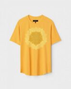 Yellow Unisex Polyster Regular Fit Printed Round Neck T-Shirt