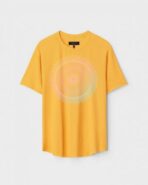 Yellow Unisex Cotton Regular Fit Printed Round Neck T-Shirt
