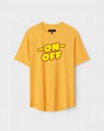 Yellow Unisex Cotton Regular Fit Printed Round Neck T-Shirt