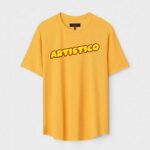 Yellow Unisex Cotton Regular Fit Printed Round Neck T-Shirt