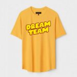 Yellow Unisex Polyster Regular Fit Printed Round Neck T-Shirt