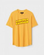 Yellow Unisex Polyster Regular Fit Printed Round Neck T-Shirt