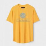Yellow Unisex Polyster Regular Fit Printed Round Neck T-Shirt