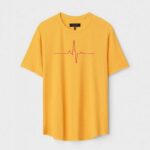 Yellow Unisex Polyster Regular Fit Printed Round Neck T-Shirt