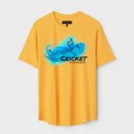 Yellow Unisex Cotton Regular Fit Printed Round Neck T-Shirt