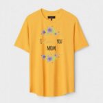 Yellow Unisex Cotton Regular Fit Printed Round Neck T-Shirt