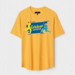 Yellow Unisex Polyster Regular Fit Printed Round Neck T-Shirt