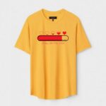 Yellow Unisex Polyster Regular Fit Printed Round Neck T-Shirt