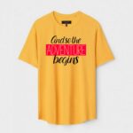 Yellow Unisex Polyster Regular Fit Printed Round Neck T-Shirt