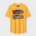 Yellow Unisex Cotton Regular Fit Printed Round Neck T-Shirt