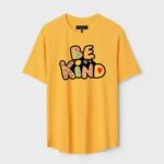 Yellow Unisex Cotton Regular Fit Printed Round Neck T-Shirt