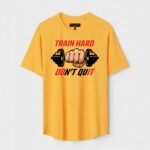 Yellow Unisex Polyster Regular Fit Printed Round Neck T-Shirt