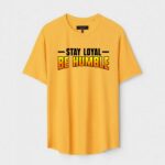 Yellow Unisex Cotton Regular Fit Printed Round Neck T-Shirt