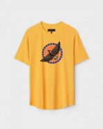 Yellow Unisex Cotton Regular Fit Printed Round Neck T-Shirt