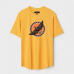 Yellow Unisex Cotton Regular Fit Printed Round Neck T-Shirt