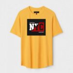 Yellow Unisex Cotton Regular Fit Printed Round Neck T-Shirt