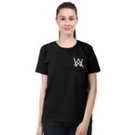 Cotton Regular Fit Printed Round Neck T-Shirt For Women